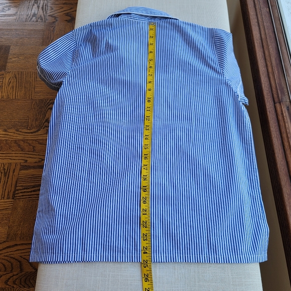 New! J.Crew Small S Blue Striped Cotton Shorts Top Pajama PJ set NWT - Picture 5 of 11